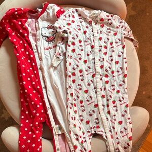 Set of Hello Kitty Red and White Pajamas